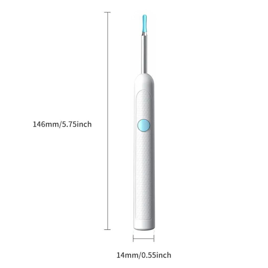 Earsight Plus R37R Ear Cleaning Camera Wax Removal Tool kit, Flexible Ear Scope Otoscope Camera Light, Visual Ear Picker Wireless Earwax Remover Tweezers for Adults & Kid (A) EzyKom