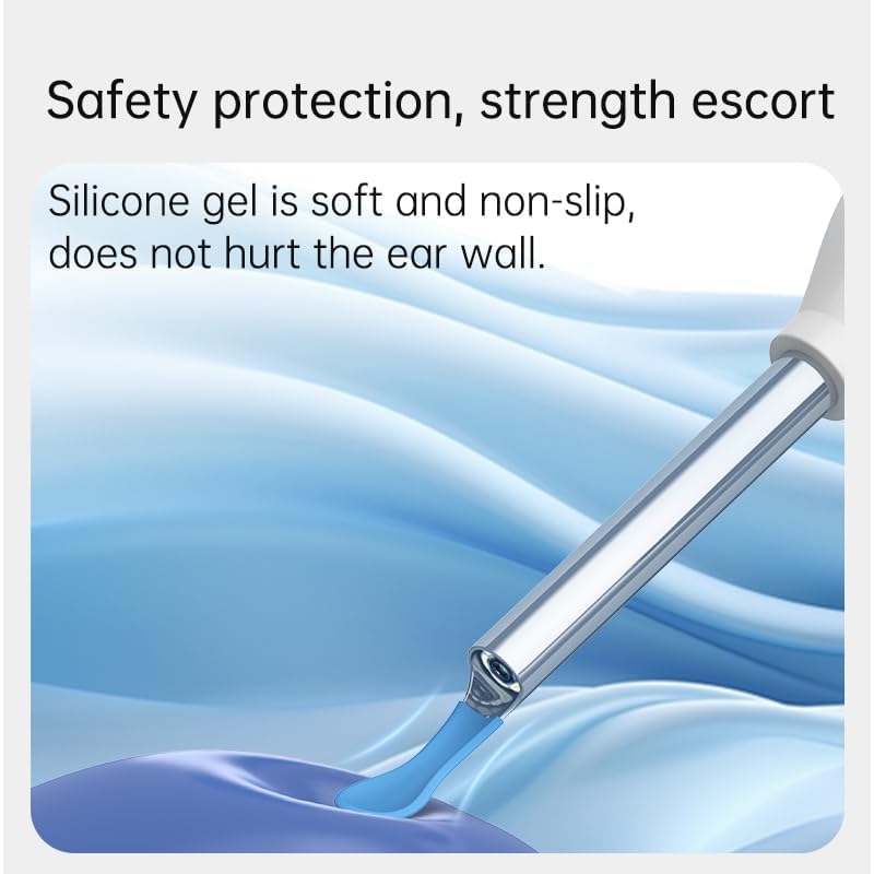 Earsight Plus R37R Ear Cleaning Camera Wax Removal Tool kit, Flexible Ear Scope Otoscope Camera Light, Visual Ear Picker Wireless Earwax Remover Tweezers for Adults & Kid (A)  EzyKom