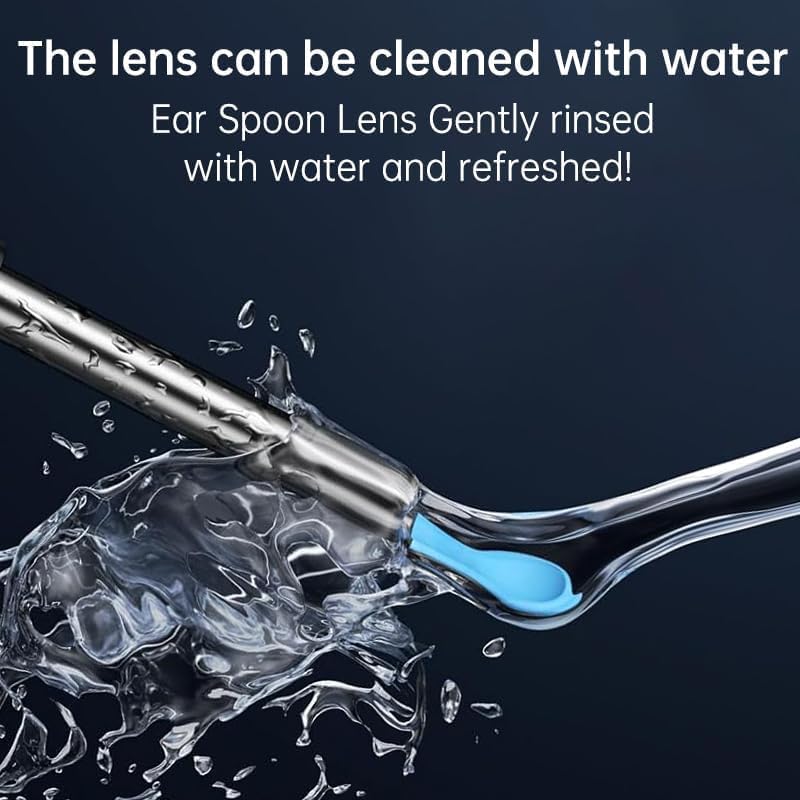 Earsight Plus R37R Ear Cleaning Camera Wax Removal Tool kit, Flexible Ear Scope Otoscope Camera Light, Visual Ear Picker Wireless Earwax Remover Tweezers for Adults & Kid (A)  EzyKom