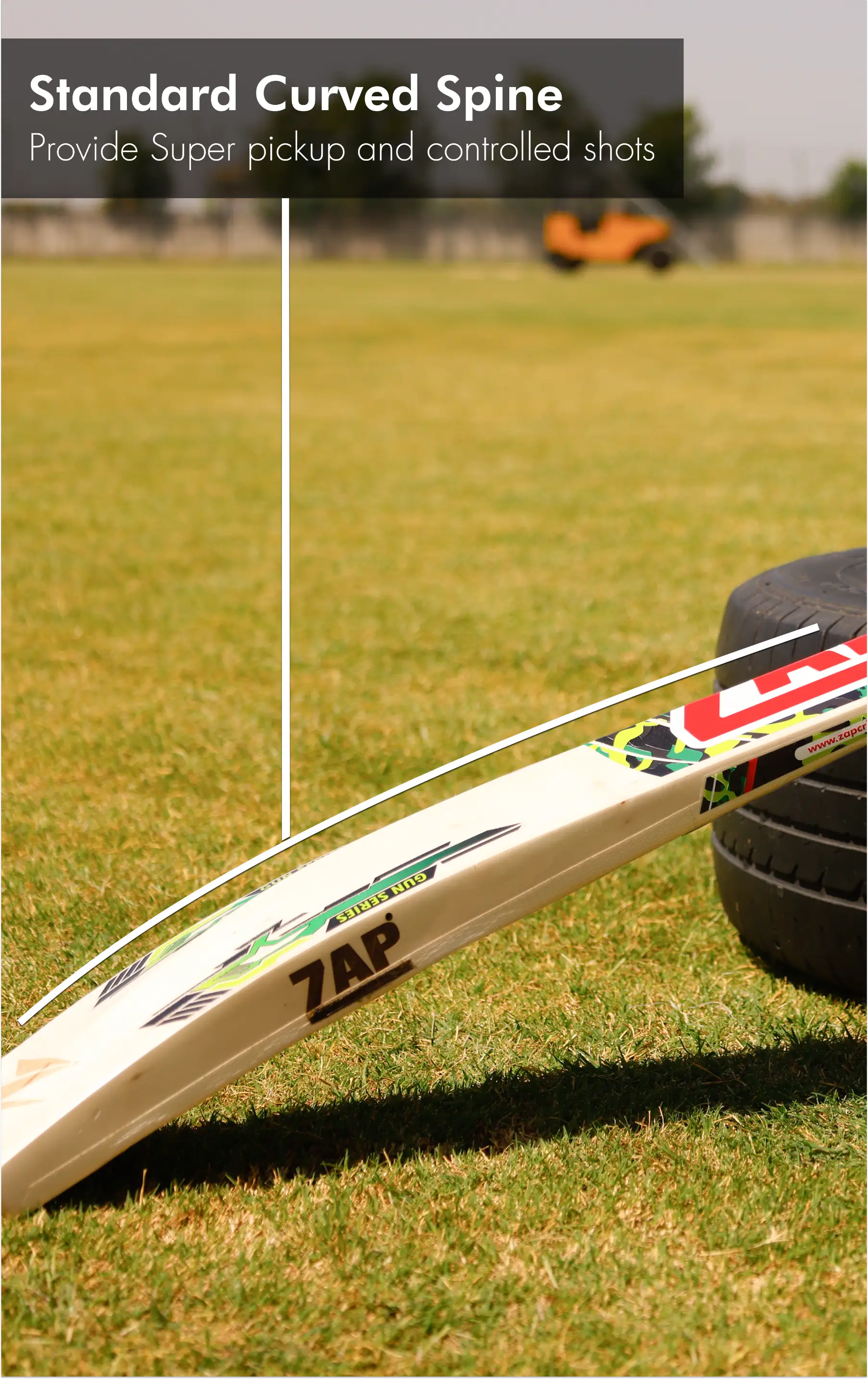 ZAP Gun Colt Army English Willow Cricket Bat  EzyKom