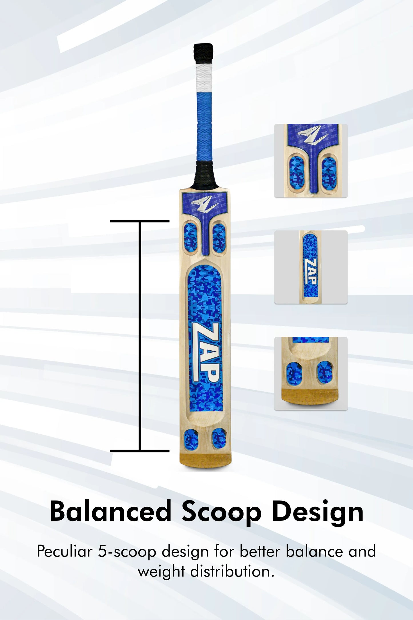ZAP Bouncer Scoop Tennis Cricket Bat  EzyKom