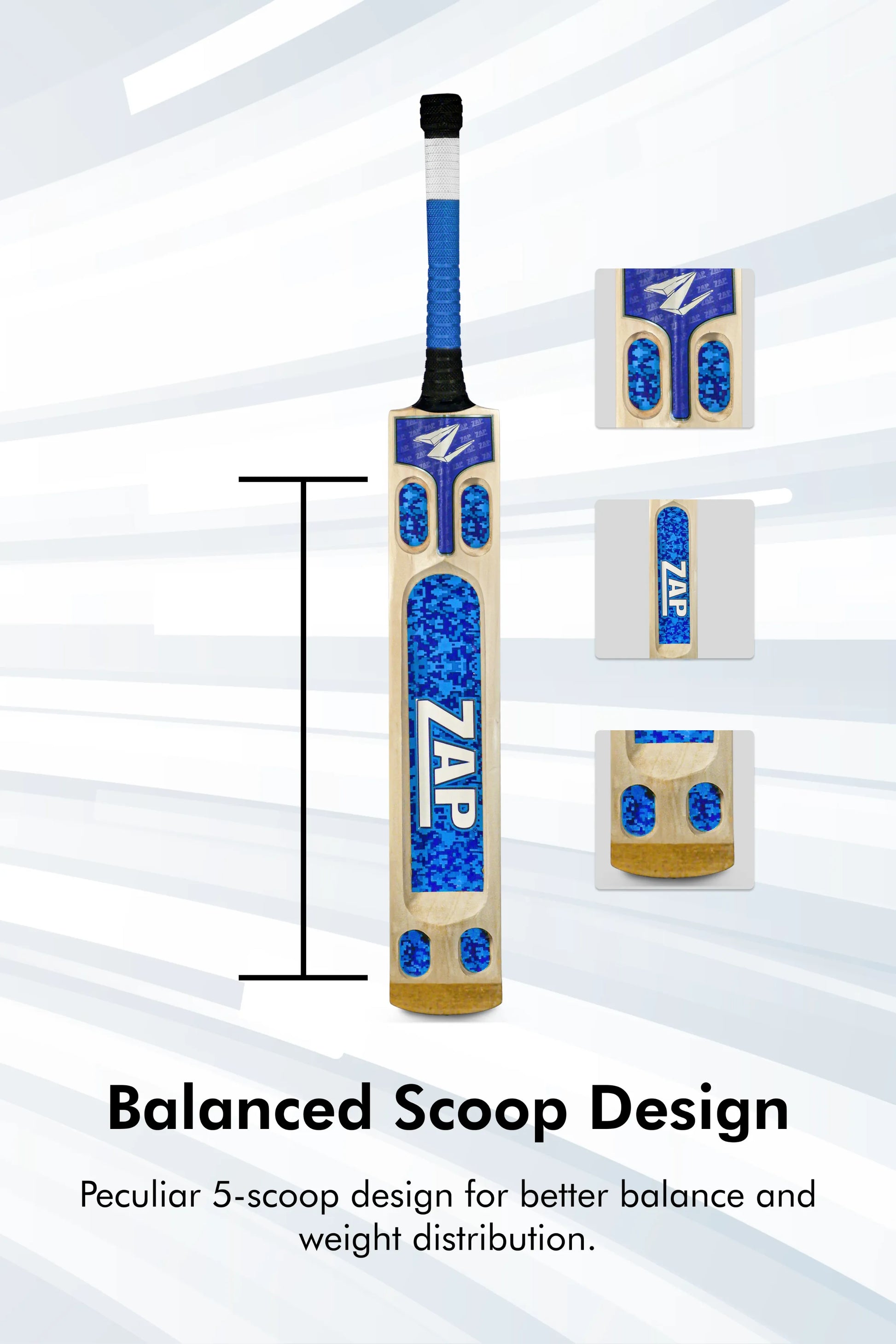 ZAP Bouncer Scoop Tennis Cricket Bat  EzyKom