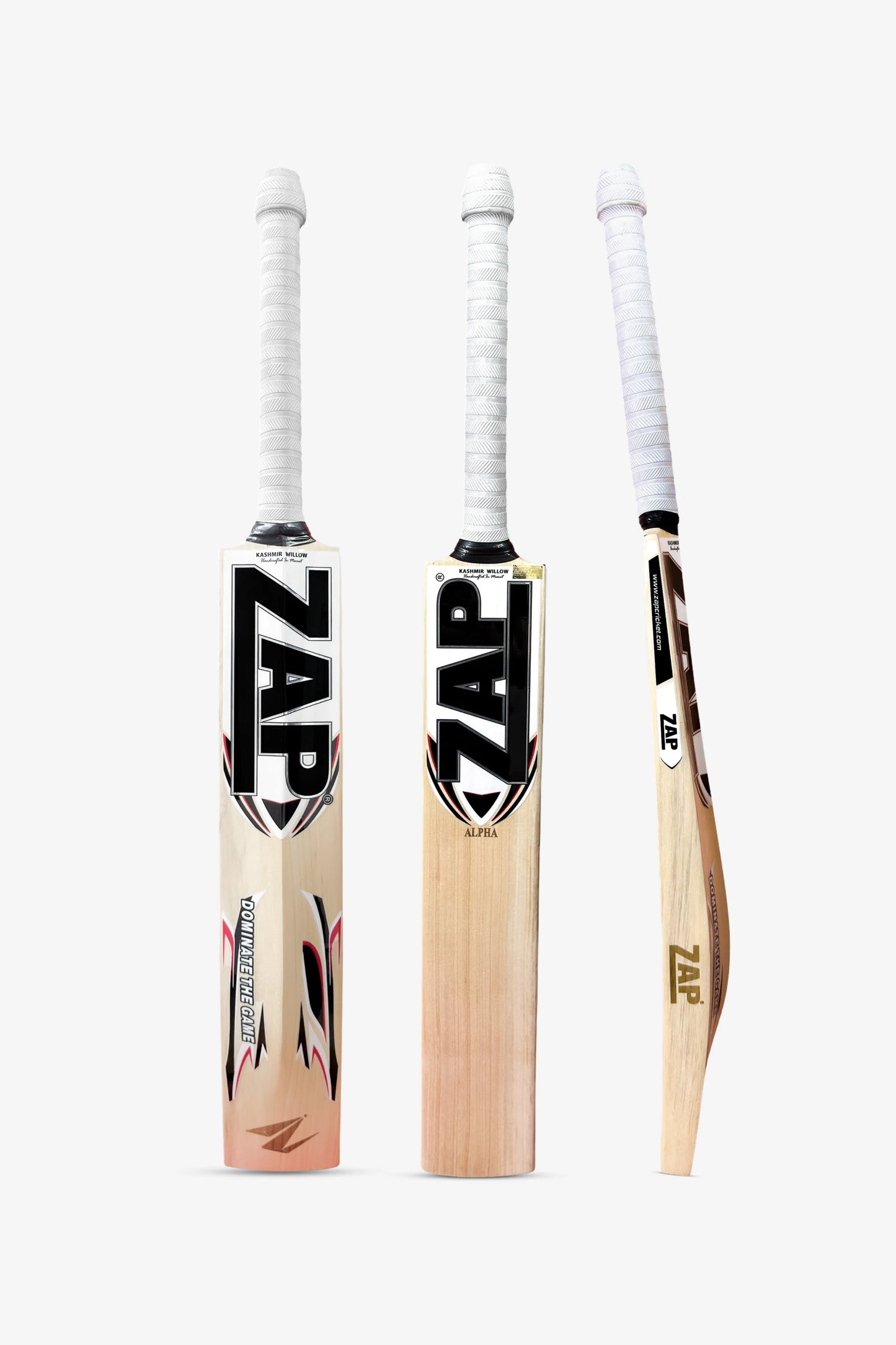 ZAP Alpha Kashmir Willow Cricket Bat (White)  EzyKom