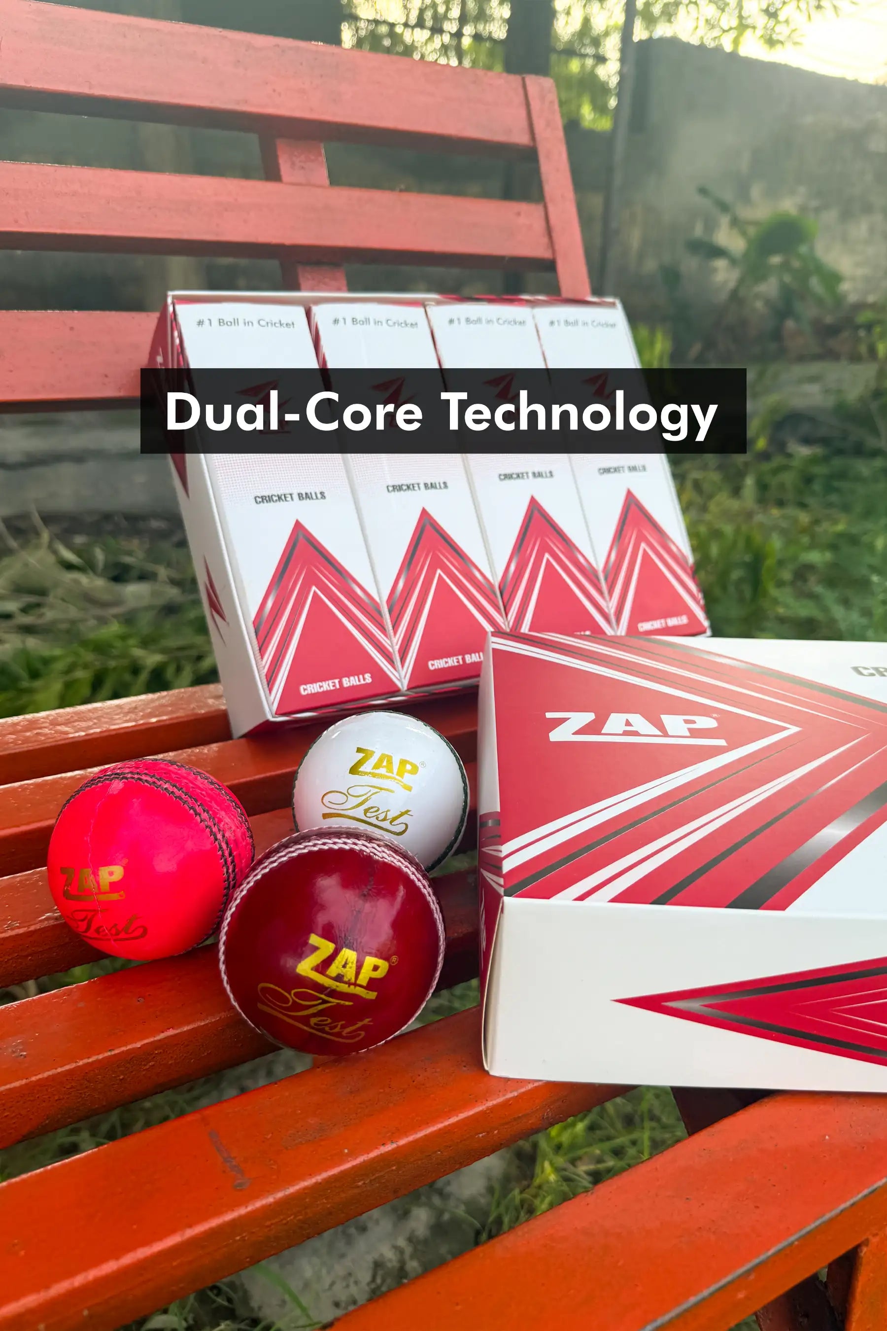 ZAP Test Cricket Leather Ball  EzyKom