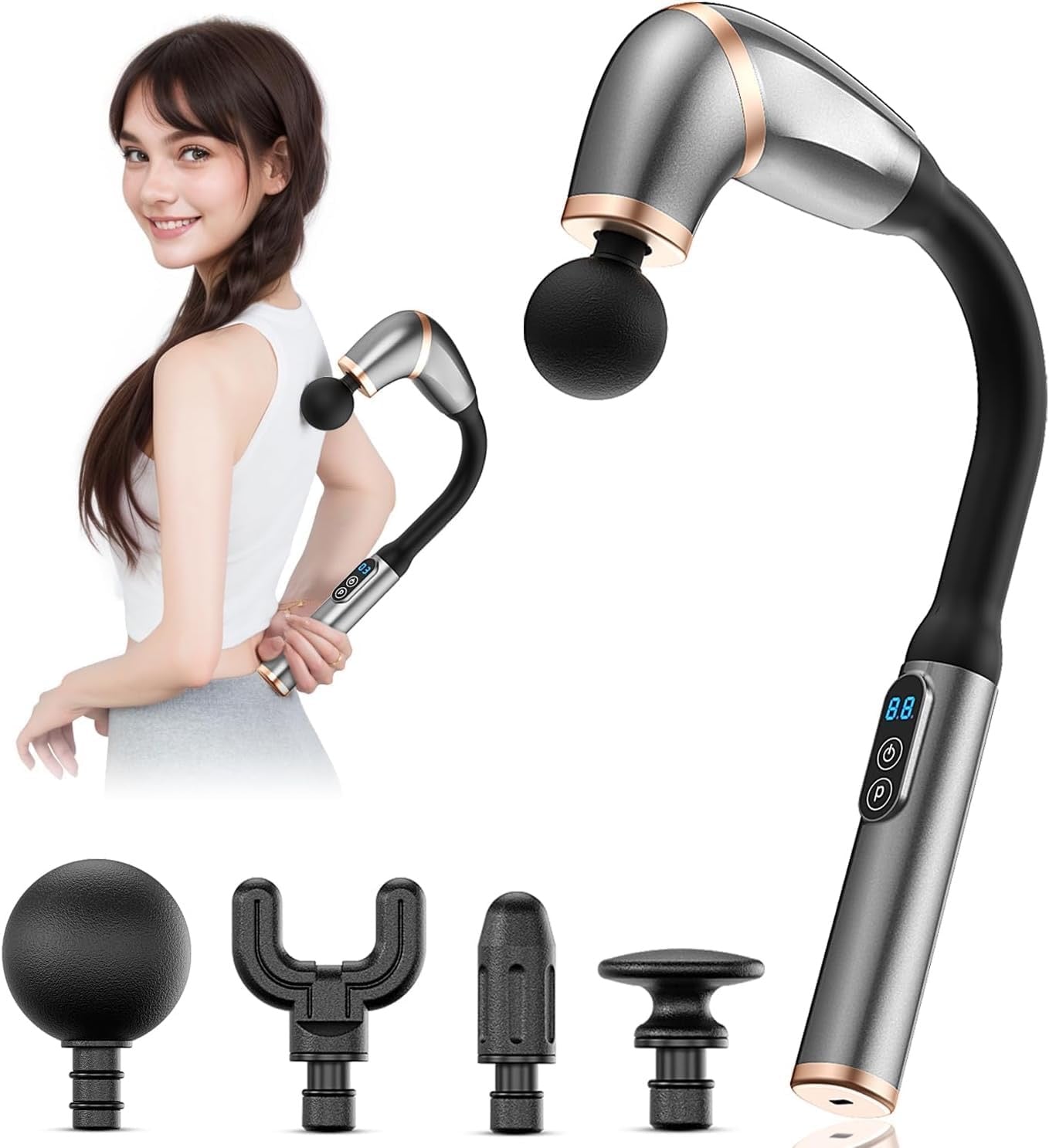 Massage Gun With Extended Handle  EzyKom