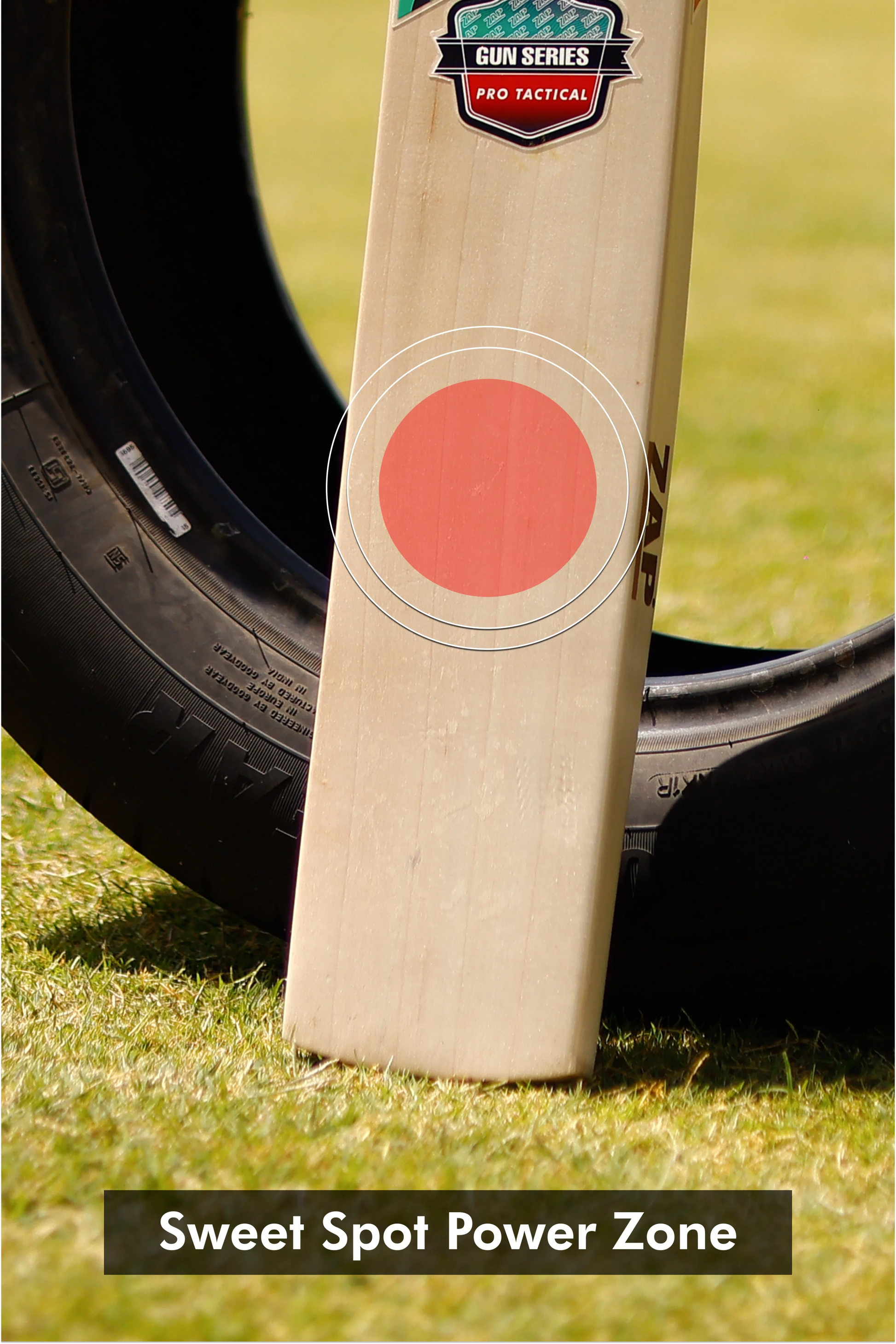 ZAP Gun Pro Tactical English Willow Cricket Bat  EzyKom