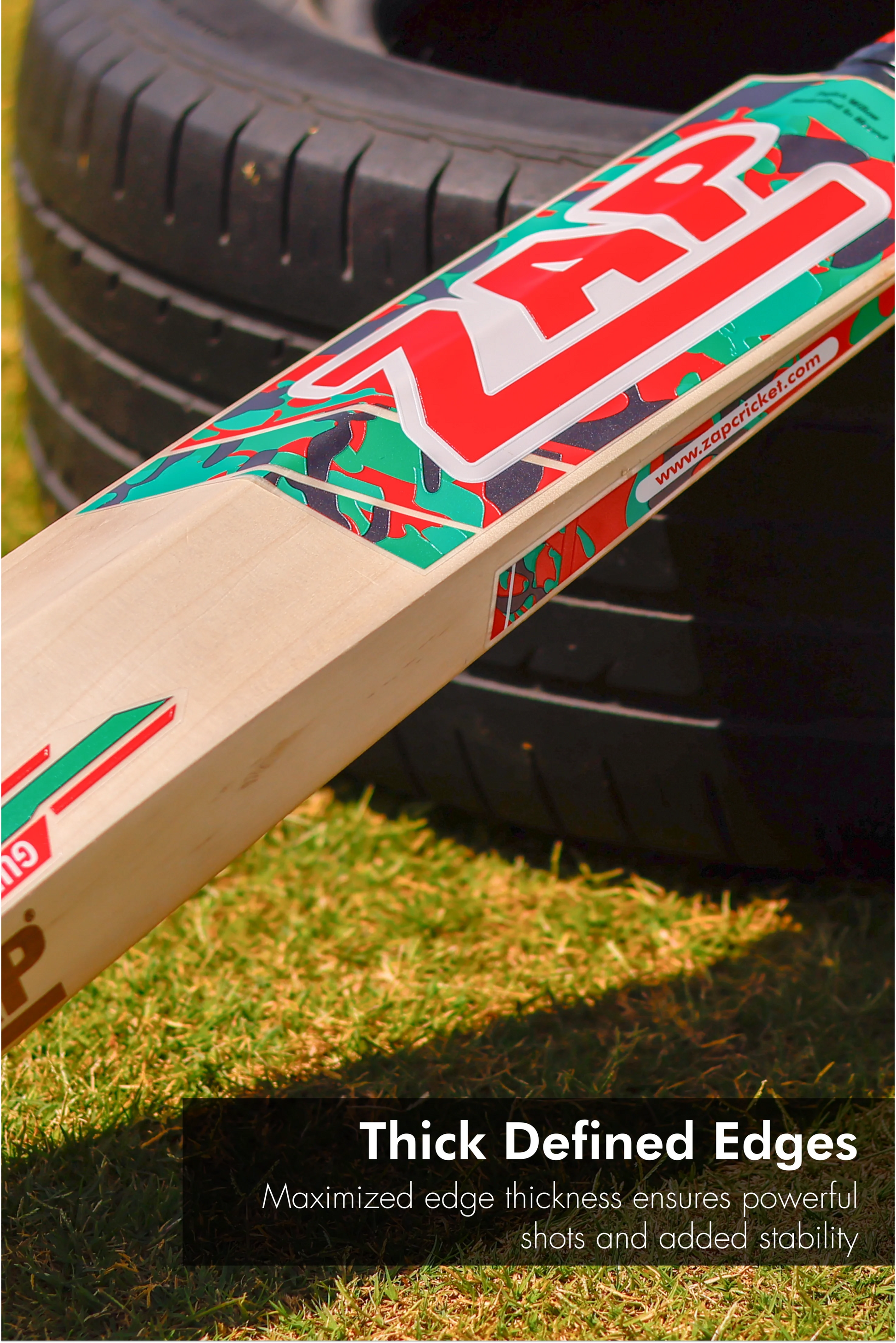ZAP Gun Pro Tactical English Willow Cricket Bat  EzyKom