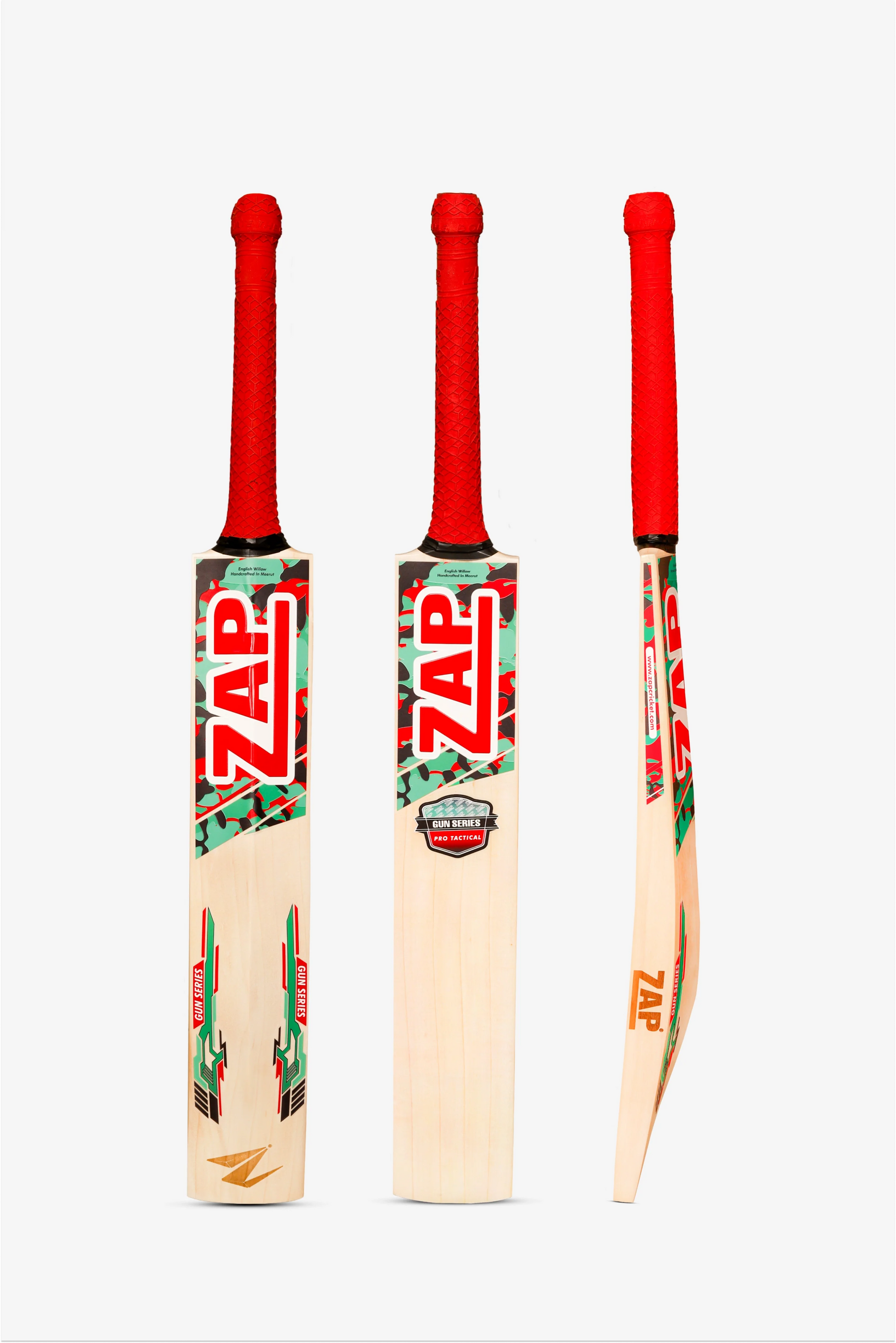 ZAP Gun Pro Tactical English Willow Cricket Bat  EzyKom